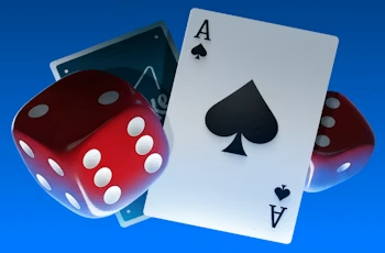 Juego con diseño geométrico y colores intensos de casino.